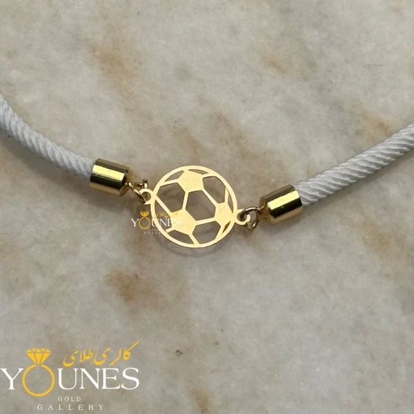 دستبند توپ فوتبال طلا لیزری